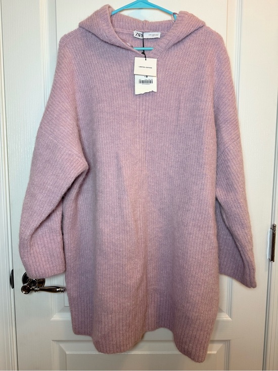 Zara Sweaters - Zara Limited Edition Wool Alpaca Hooded oversized Sweater M NWT